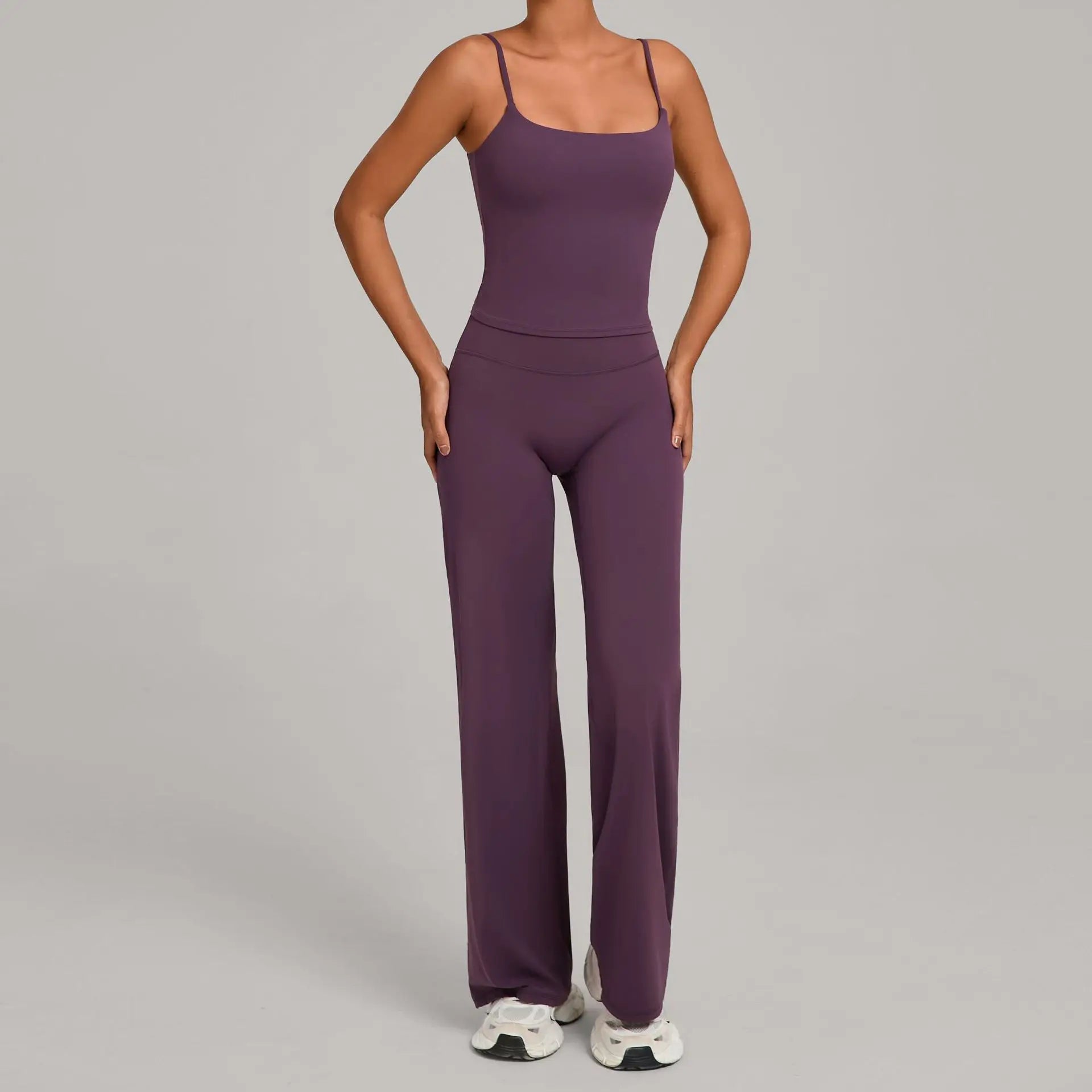 Gym Workout Clothes Women's Casual Wear Outdoor Sports Tight Yoga Suit Naked Feeling Fitness Suit High Waist Yoga Two-piece Set