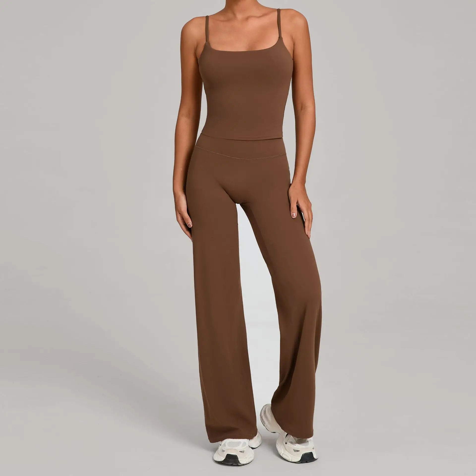 Gym Workout Clothes Women's Casual Wear Outdoor Sports Tight Yoga Suit Naked Feeling Fitness Suit High Waist Yoga Two-piece Set