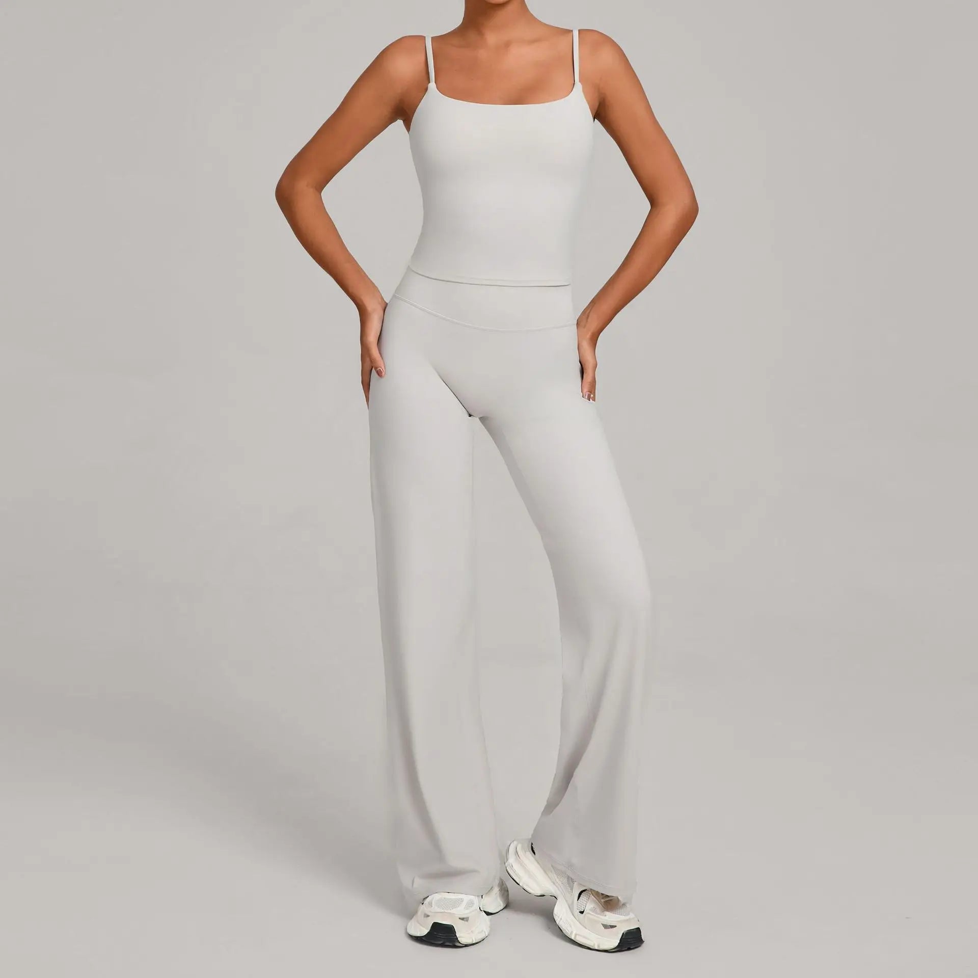 Gym Workout Clothes Women's Casual Wear Outdoor Sports Tight Yoga Suit Naked Feeling Fitness Suit High Waist Yoga Two-piece Set