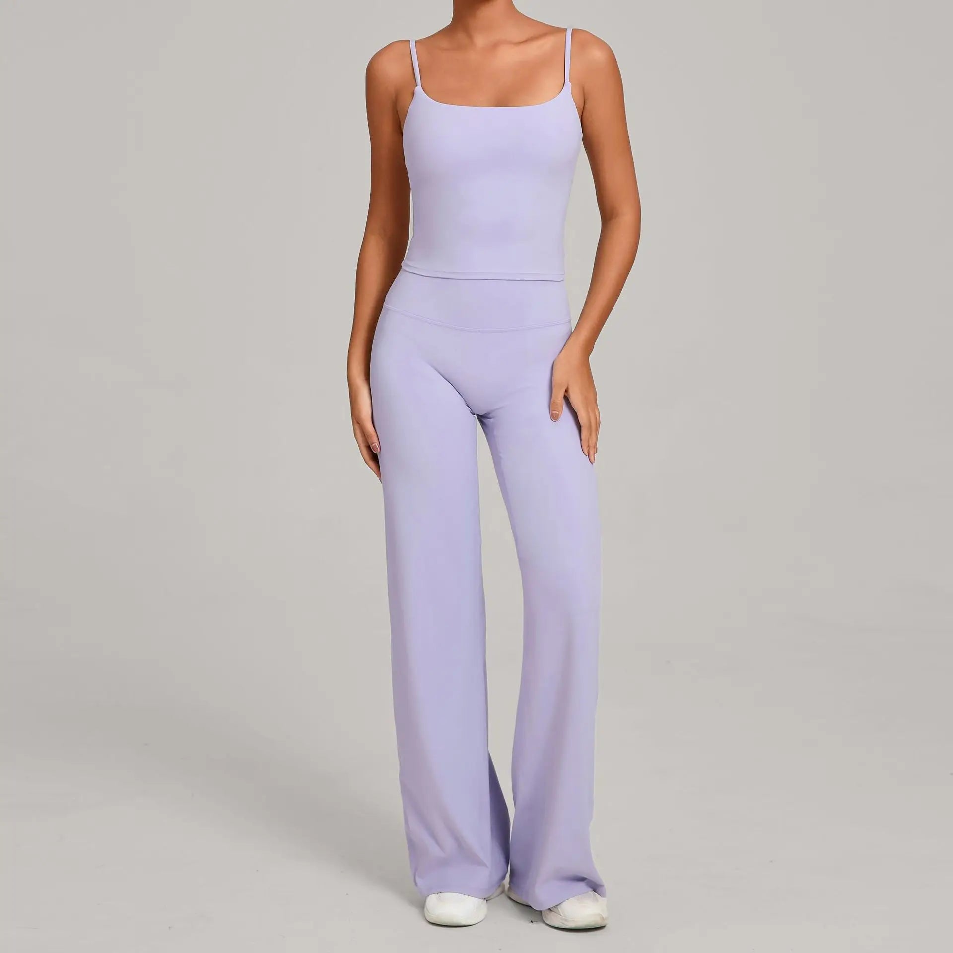 Gym Workout Clothes Women's Casual Wear Outdoor Sports Tight Yoga Suit Naked Feeling Fitness Suit High Waist Yoga Two-piece Set