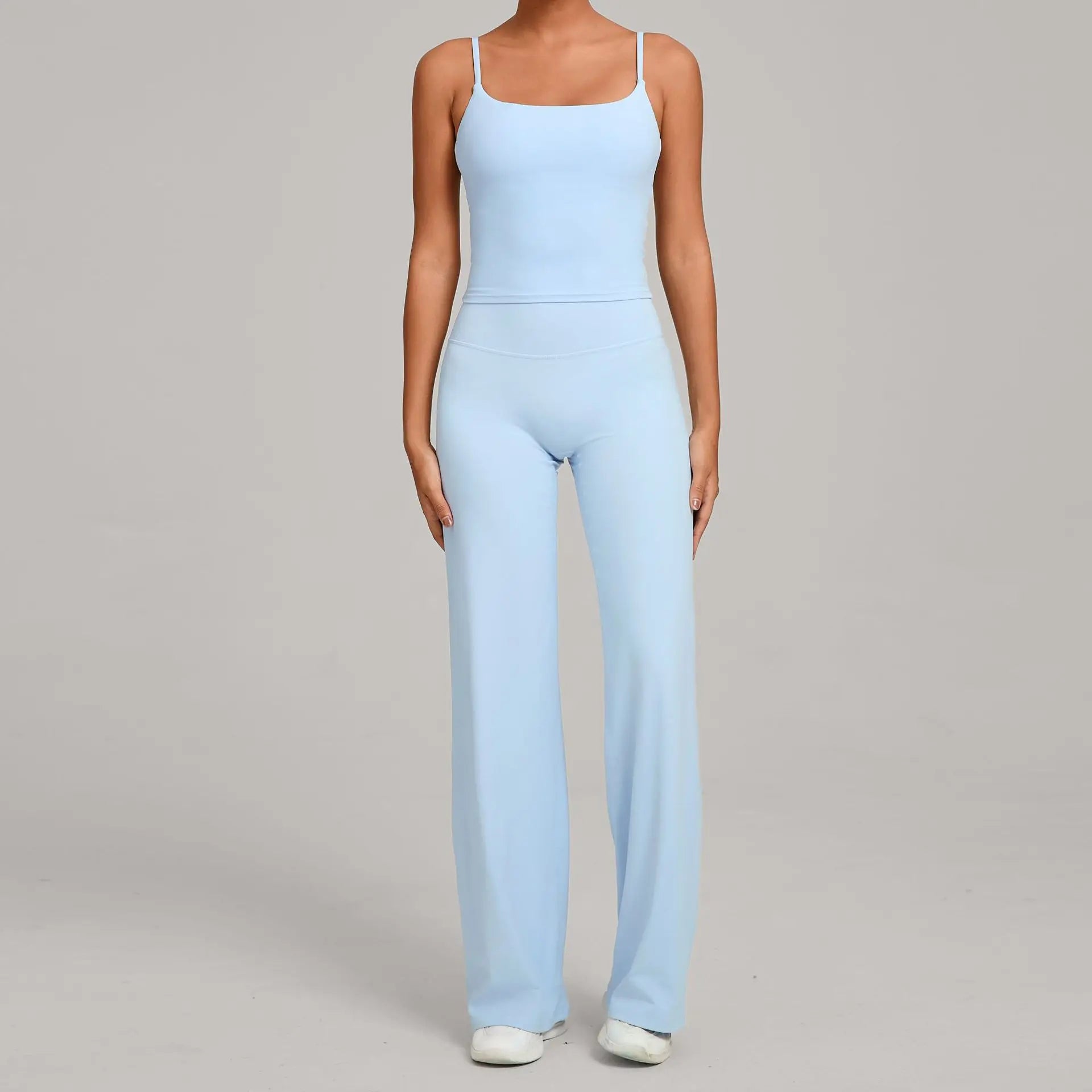 Gym Workout Clothes Women's Casual Wear Outdoor Sports Tight Yoga Suit Naked Feeling Fitness Suit High Waist Yoga Two-piece Set