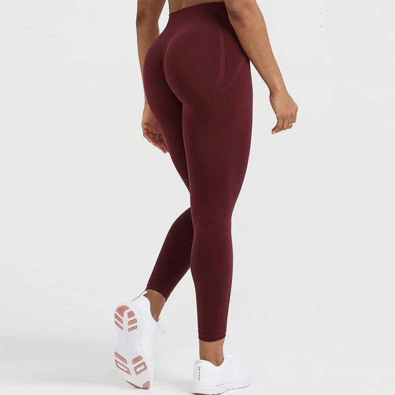Seamless Yoga Pants Scrunch Butt High Waisted Gym Leggings