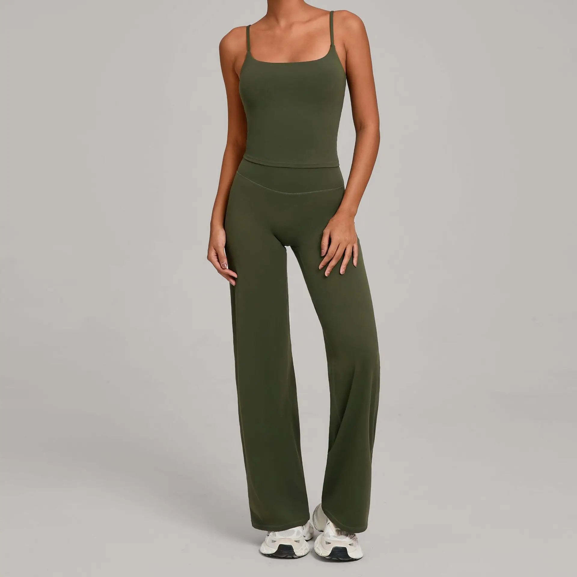 Gym Workout Clothes Women's Casual Wear Outdoor Sports Tight Yoga Suit Naked Feeling Fitness Suit High Waist Yoga Two-piece Set