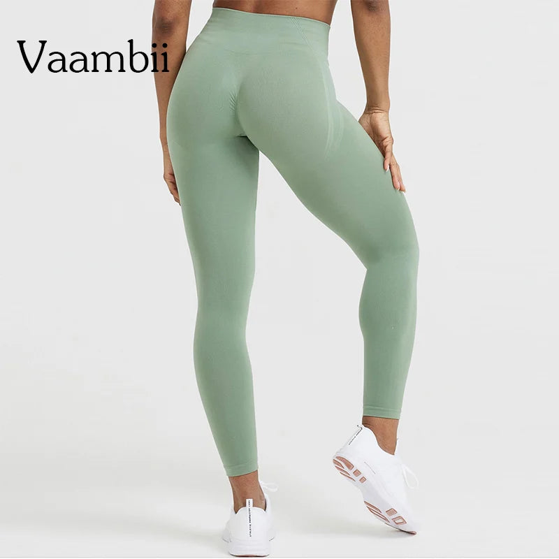 Seamless Yoga Pants Scrunch Butt High Waisted Gym Leggings