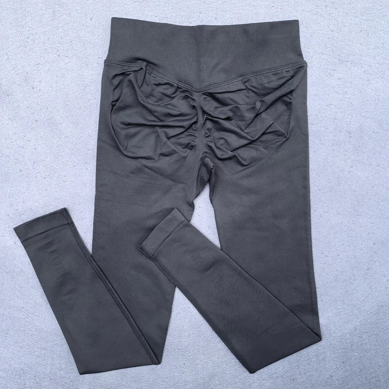 Leggings Women Scrunch Butt Seamless Leggings Low Ribbed Band Yoga Pants Workout Gym Leggings Fitness Booty Sports Tights