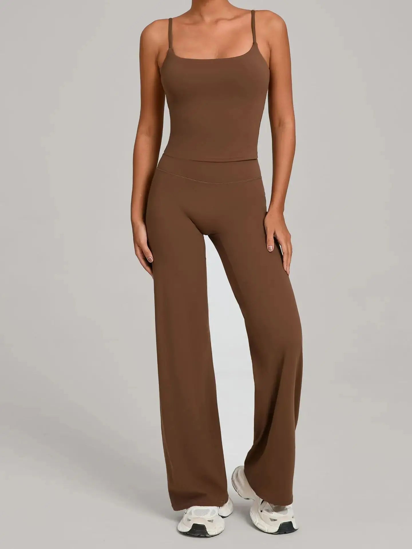 Gym Workout Clothes Women's Casual Wear Outdoor Sports Tight Yoga Suit Naked Feeling Fitness Suit High Waist Yoga Two-piece Set