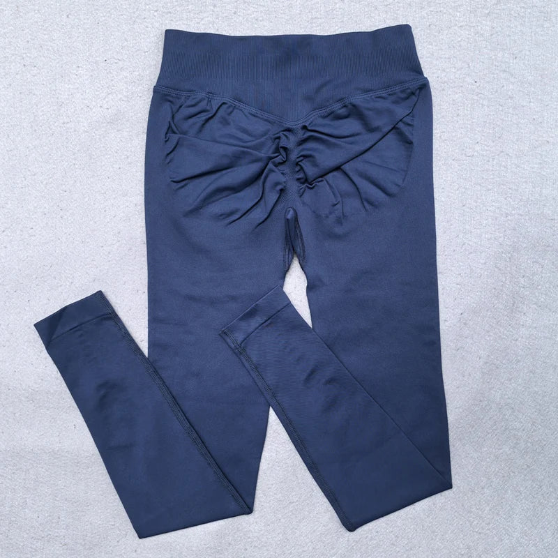 Leggings Women Scrunch Butt Seamless Leggings Low Ribbed Band Yoga Pants Workout Gym Leggings Fitness Booty Sports Tights