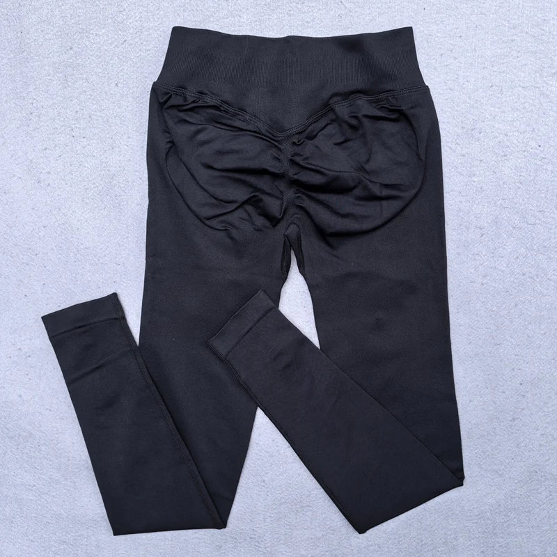 Leggings Women Scrunch Butt Seamless Leggings Low Ribbed Band Yoga Pants Workout Gym Leggings Fitness Booty Sports Tights