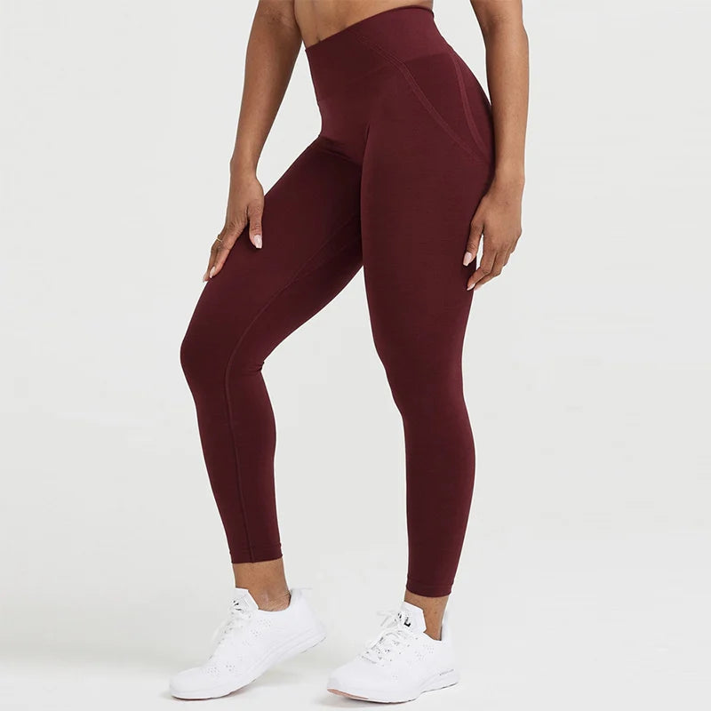 Seamless Yoga Pants Scrunch Butt High Waisted Gym Leggings